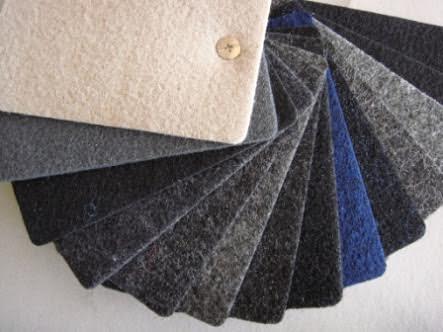 Strong felt samples, available for export in rolls