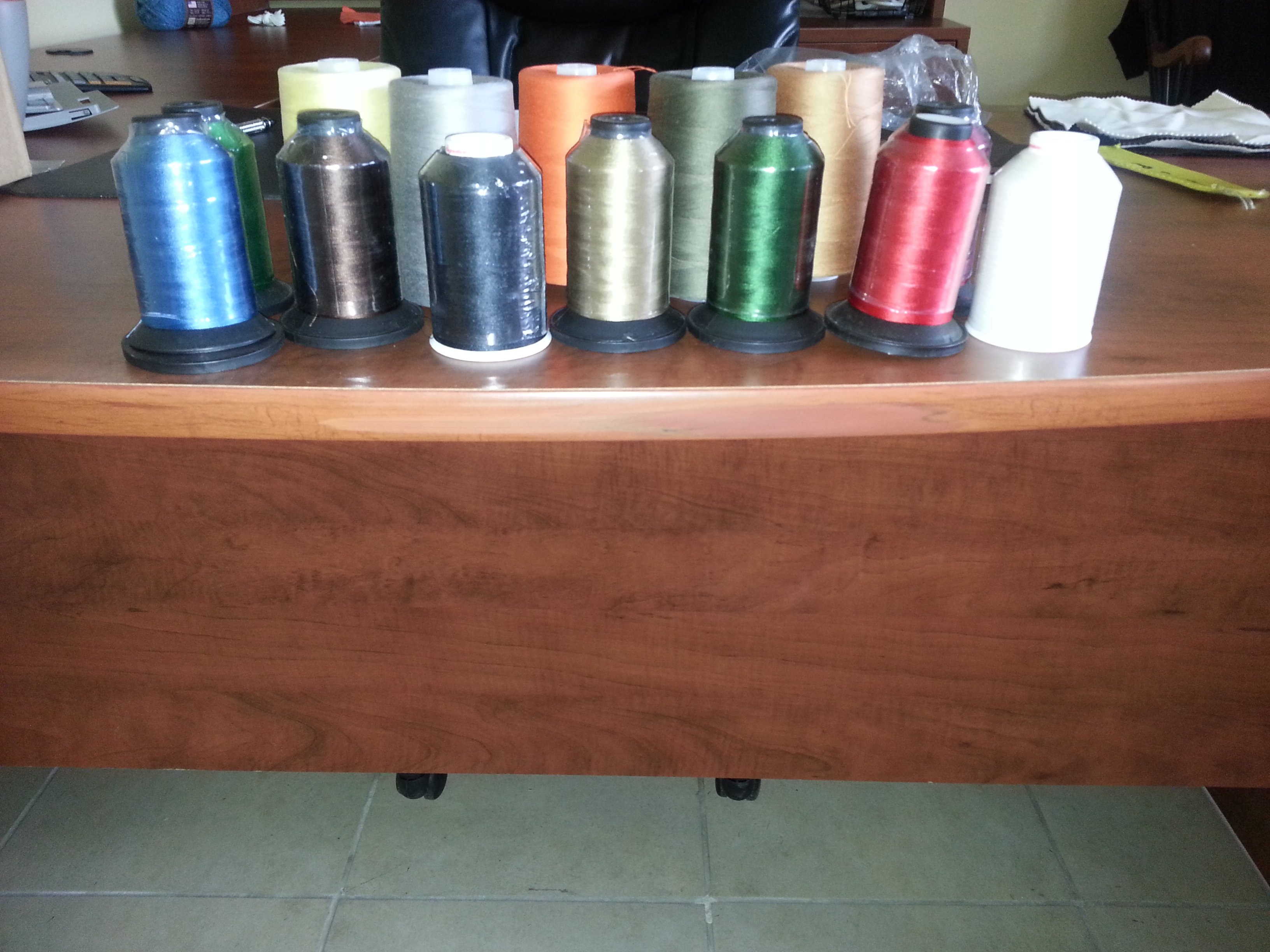 spools of thread for export
