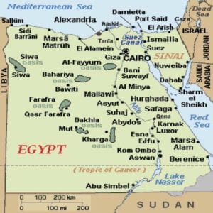 Map of Egypt